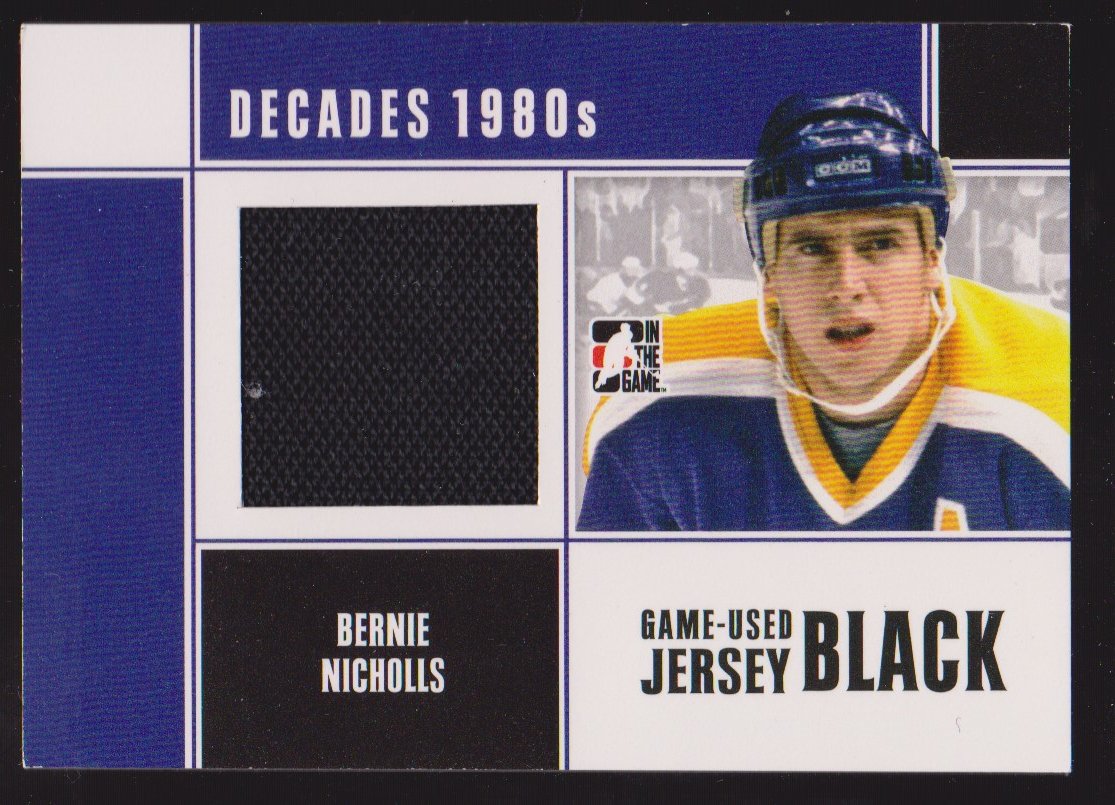 (image for) 2010-11 ITG Decades 1980s Jerseys Black #M04 Bernie Nicholls